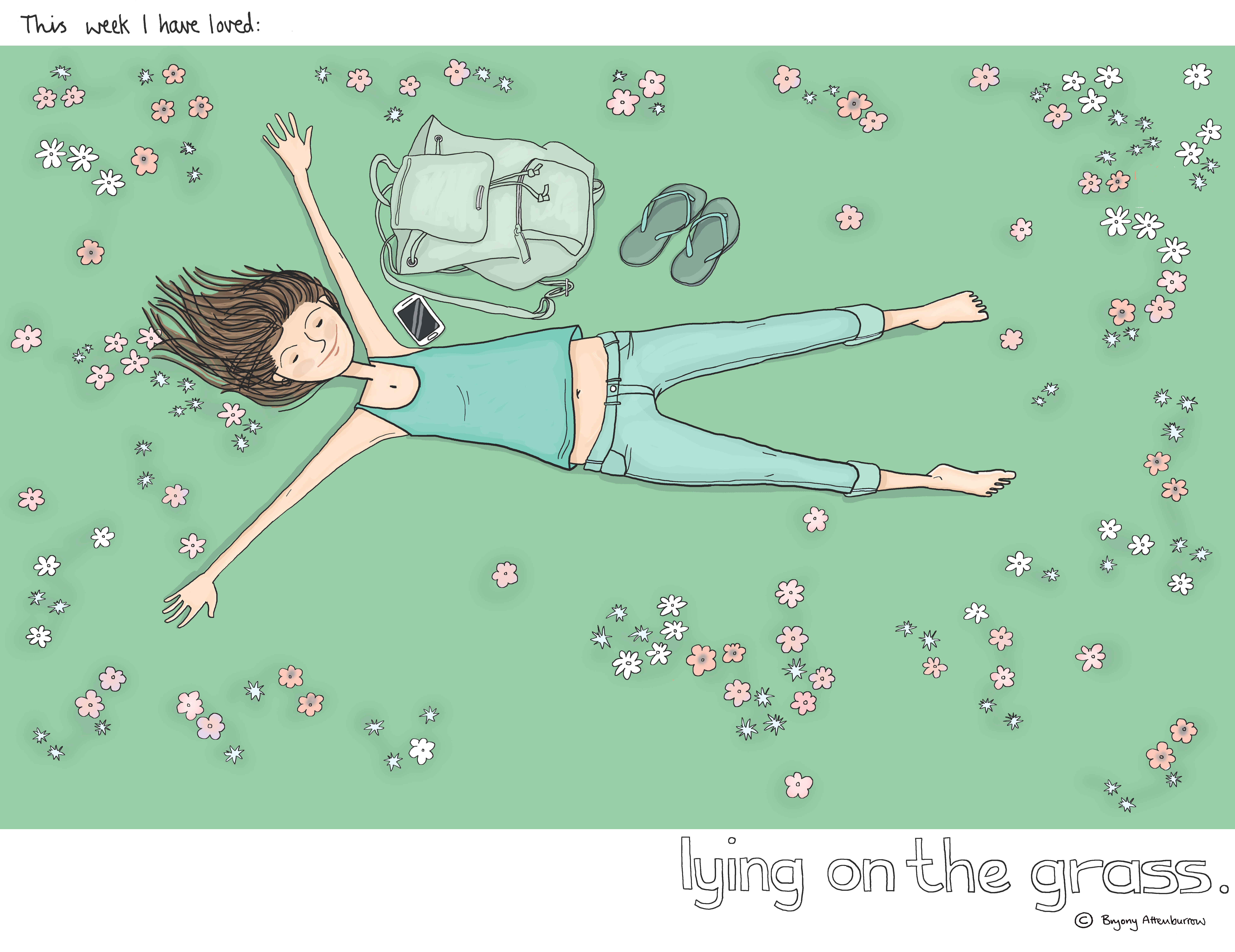 18 this week - lying on the grass